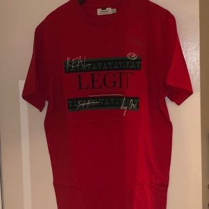 Top shop red men’s t shirt